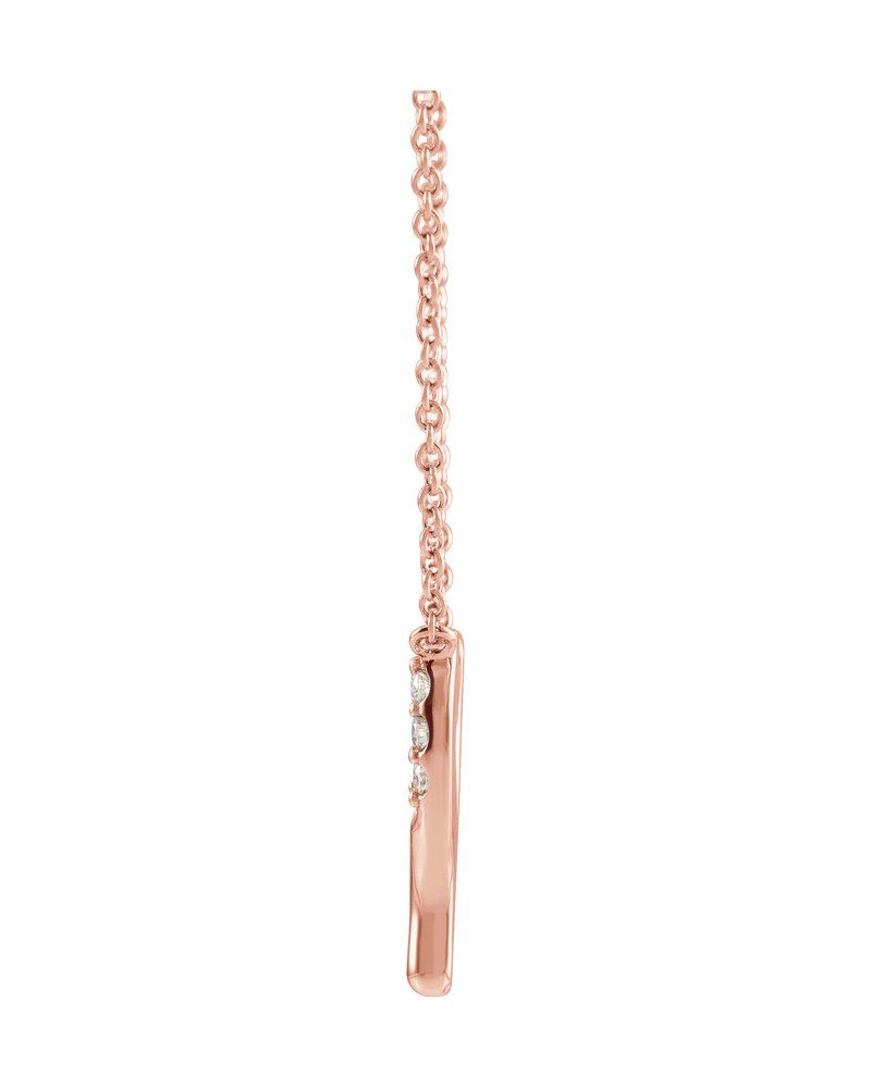 Colar Ossinho da Sorte Delicado em Ouro 14k com Diamantes Naturais