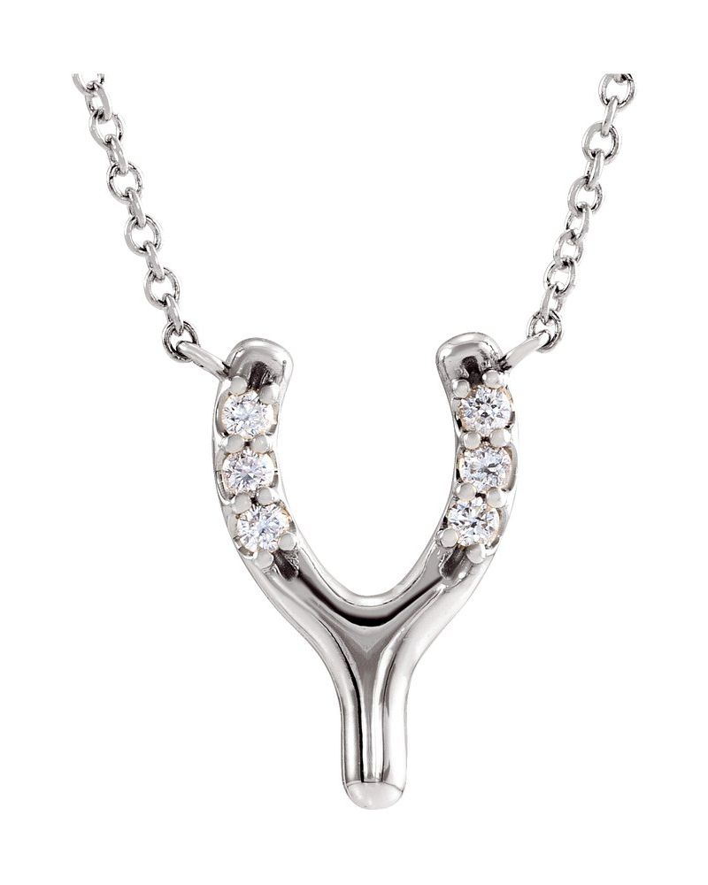 Colar Ossinho da Sorte Delicado em Ouro 14k com Diamantes Naturais