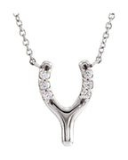 Colar Ossinho da Sorte Delicado em Ouro 14k com Diamantes Naturais