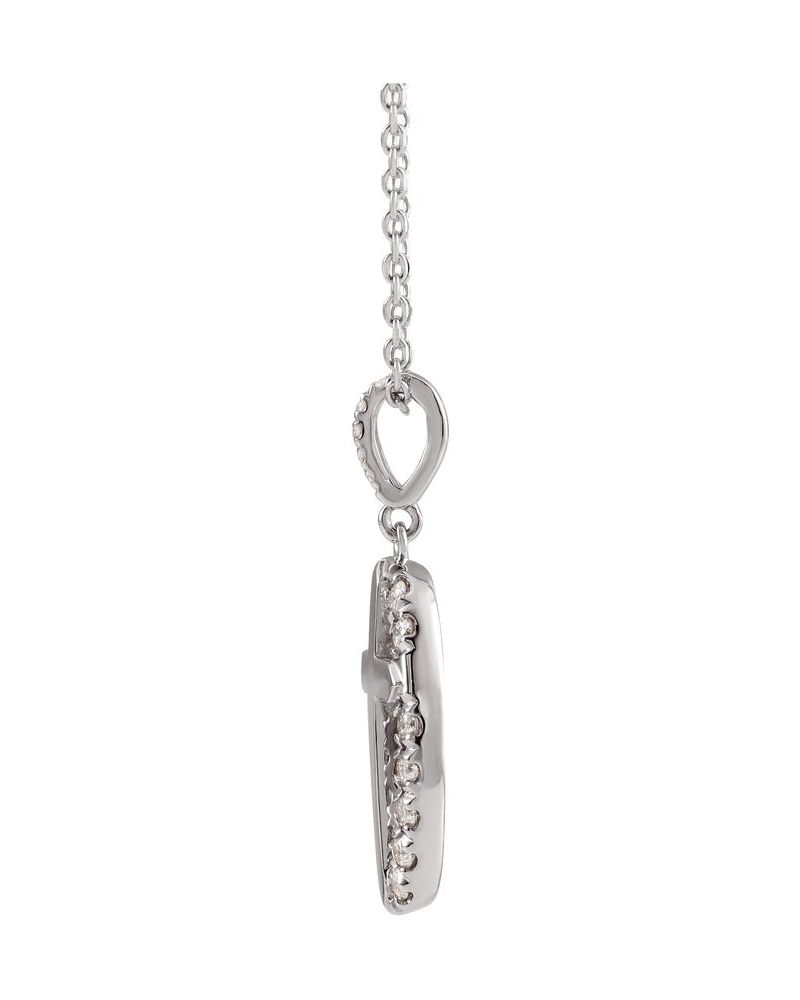 Colar Cruz Halo em Ouro 14k com Diamantes Naturais