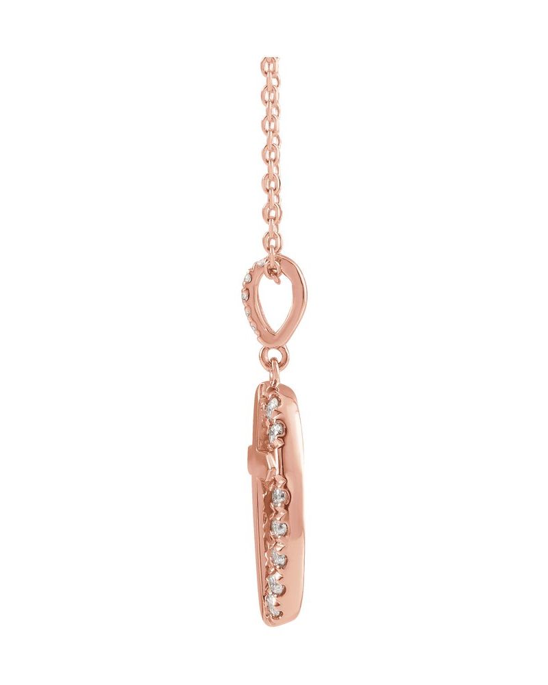 Colar Cruz Halo em Ouro 14k com Diamantes Naturais