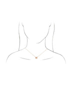 Colar Círculo em Ouro 14k com Diamantes Naturais – Modelo 4