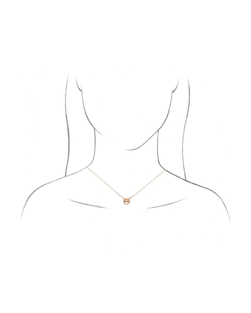 Colar Círculo em Ouro 14k com Diamantes Naturais – Modelo 4