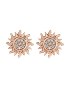Brinco Sol em Ouro 14k com Diamantes Naturais