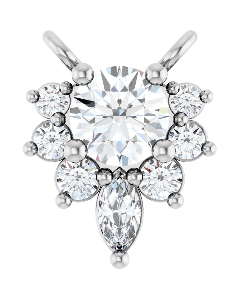 Colar Cravejado em Ouro 14k com Diamantes de Laboratório – Modelo 2