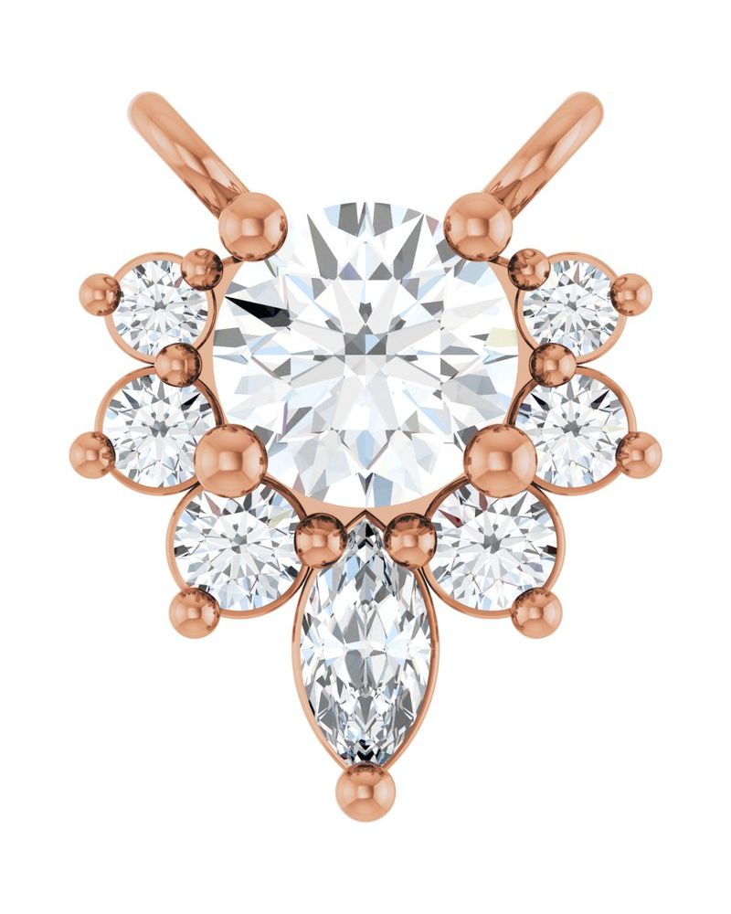 Colar Cravejado em Ouro 14k com Diamantes de Laboratório – Modelo 2