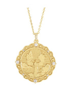 Colar Anjo da Guarda em Ouro 14k com Diamantes Naturais