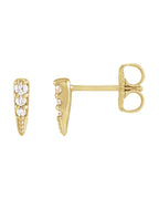 Brinco Spike em Ouro 14k com Diamantes Naturais