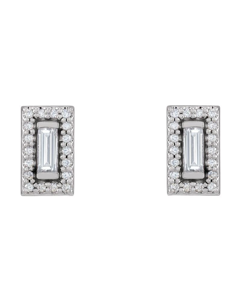 Brinco Halo em Ouro 14k com Diamantes Naturais – Modelo 8