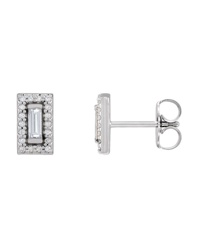 Brinco Halo em Ouro 14k com Diamantes Naturais – Modelo 8