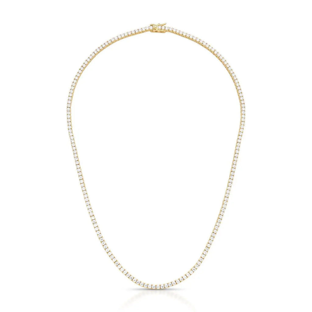 Colar Riviera Folheado a Ouro com Zircônias Redondas