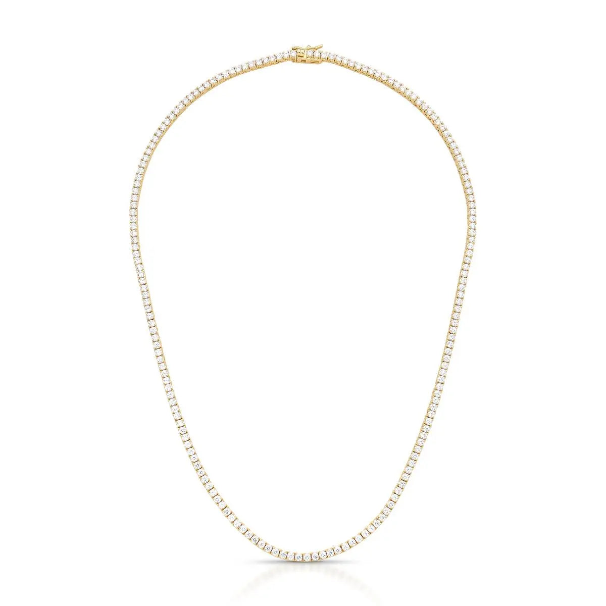 Colar Riviera Folheado a Ouro com Zircônias Redondas