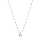 Colar de Prata 925 com Pedra Moissanite de Gota 5x7mm