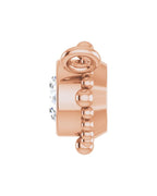 Colar Bolinhas com Cravação Bezel em Ouro 14k com Diamantes de Laboratório