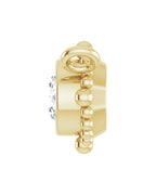 Colar Bolinhas com Cravação Bezel em Ouro 14k com Diamantes de Laboratório