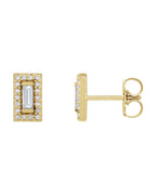 Brinco Halo em Ouro 14k com Diamantes Naturais – Modelo 8