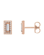 Brinco Halo em Ouro 14k com Diamantes Naturais – Modelo 8