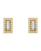 Brinco Halo em Ouro 14k com Diamantes Naturais – Modelo 8