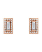 Brinco Halo em Ouro 14k com Diamantes Naturais – Modelo 8