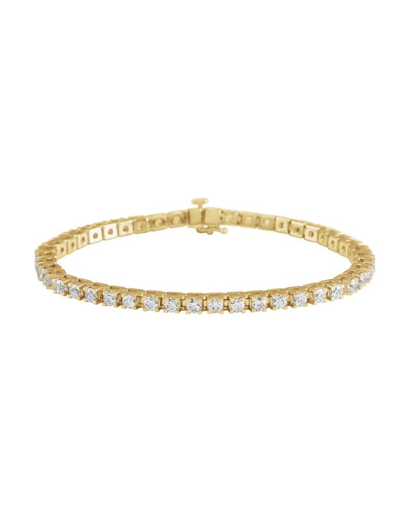Pulseira Riviera em Ouro 14k com Diamantes de Laboratório – Modelo 18