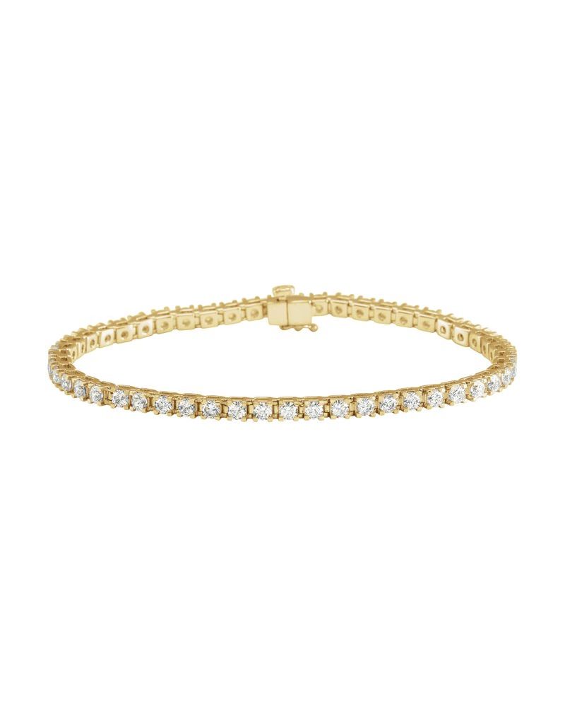 Pulseira Riviera em Ouro 14k com Diamantes de Laboratório – Modelo 18