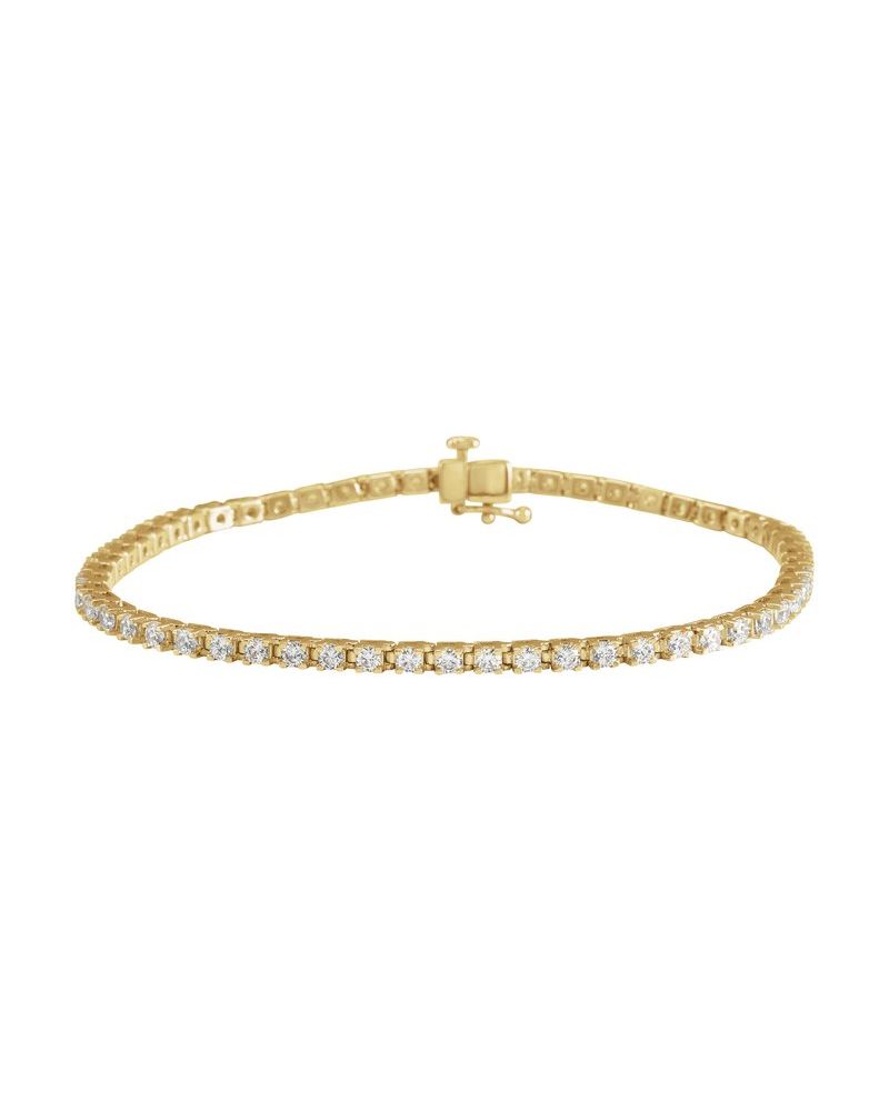 Pulseira Riviera em Ouro 14k com Diamantes de Laboratório – Modelo 18