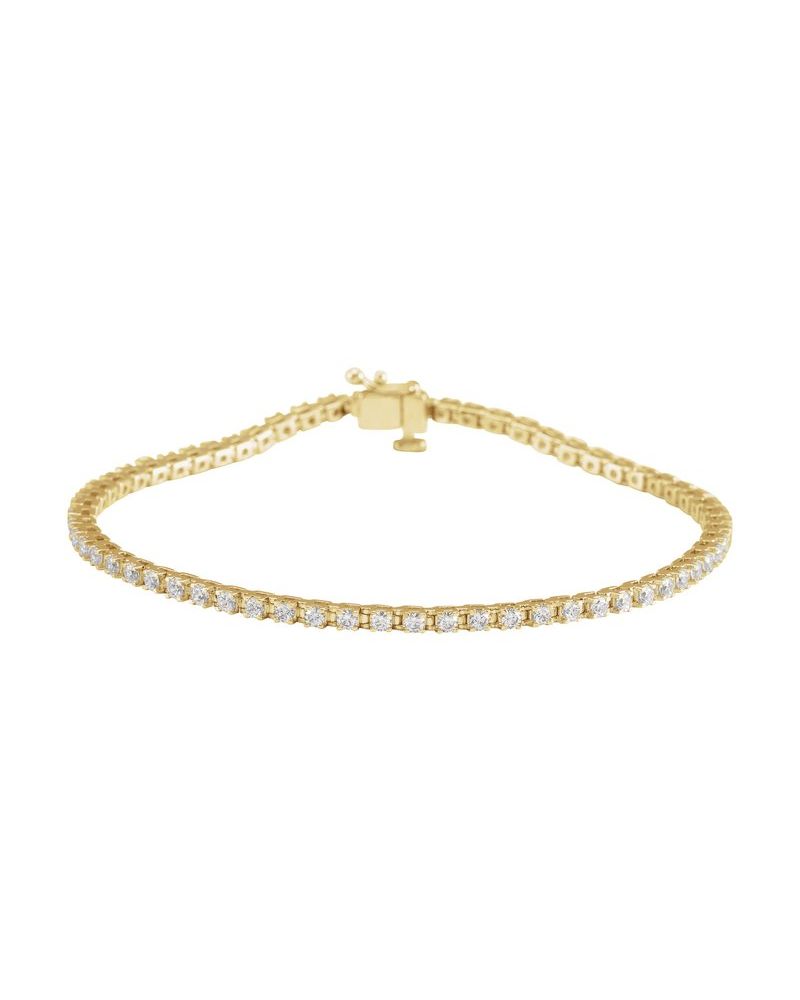 Pulseira Riviera em Ouro 14k com Diamantes de Laboratório – Modelo 18