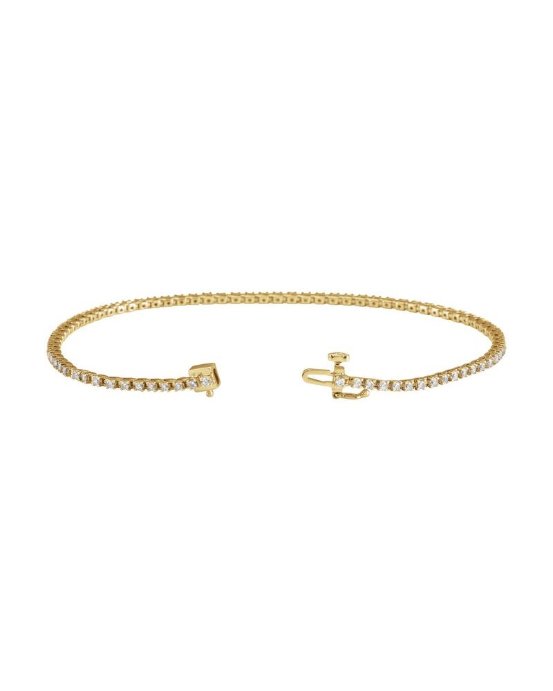 Pulseira Riviera em Ouro 14k com Diamantes de Laboratório – Modelo 18