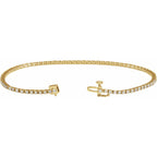 Pulseira Riviera em Ouro 14k com Diamantes Naturais – Modelo 30 – Ouro Amarelo 14k