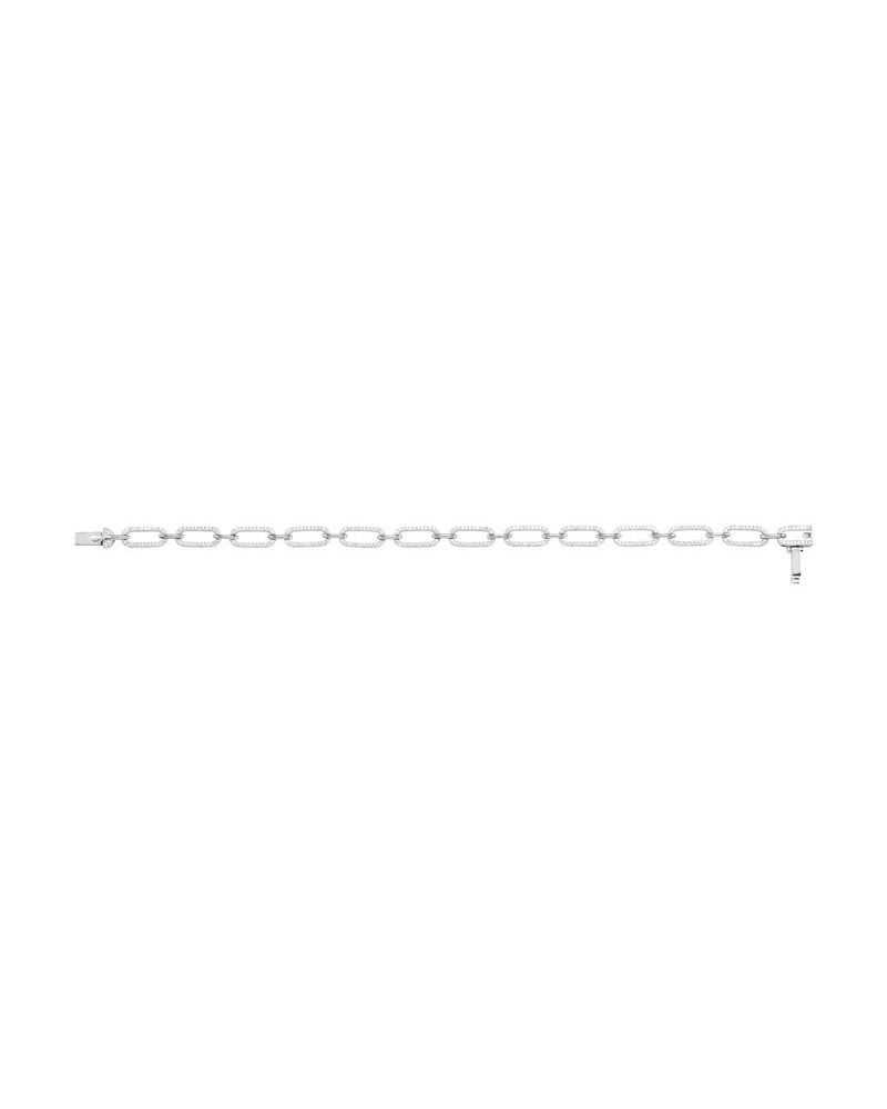 Pulseira Elos Cravejada em Ouro 14k com Diamantes Naturais – Modelo 5