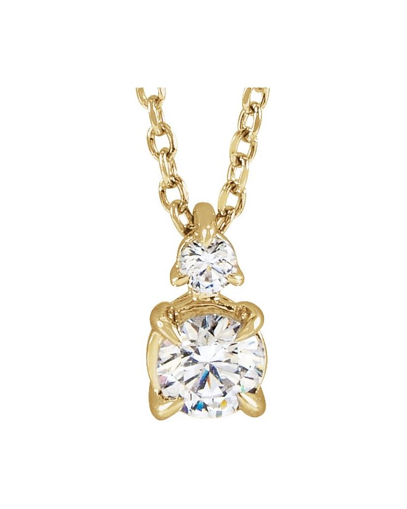 Colar Garras Pontudas Cravejado em Ouro 14k com Diamantes de Laboratório