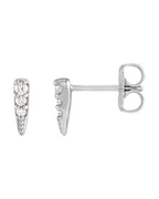 Brinco Spike em Ouro 14k com Diamantes Naturais