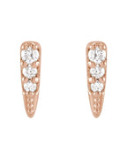 Brinco Spike em Ouro 14k com Diamantes Naturais