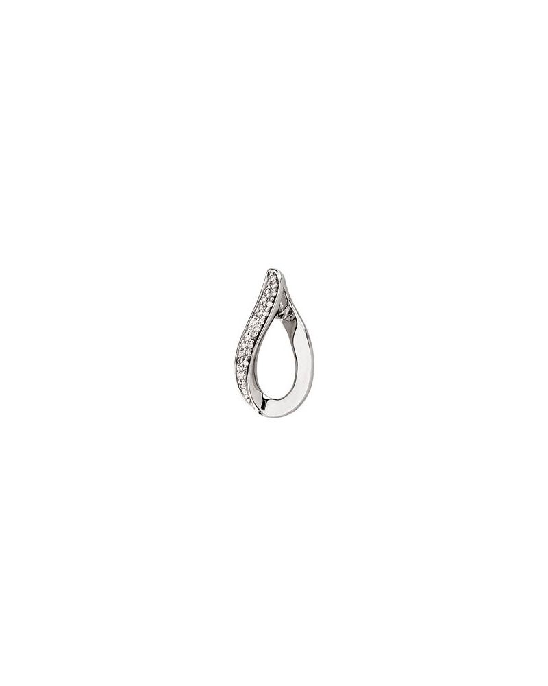 Pingente Passante Cravejado em Ouro 14k com Diamantes Naturais