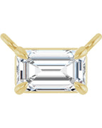 Colar Garras Pontudas Solitário em Ouro 14k com Diamantes de Laboratório