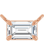 Colar Garras Pontudas Solitário em Ouro 14k com Diamantes de Laboratório