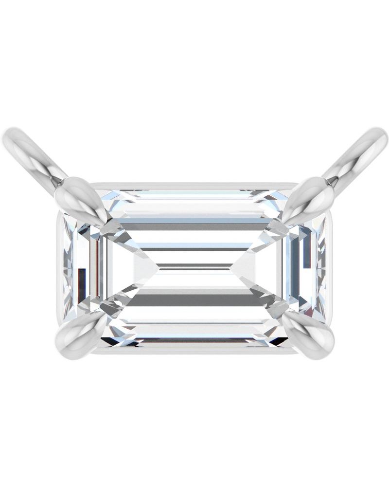 Colar Garras Pontudas Solitário em Ouro 14k com Diamantes de Laboratório