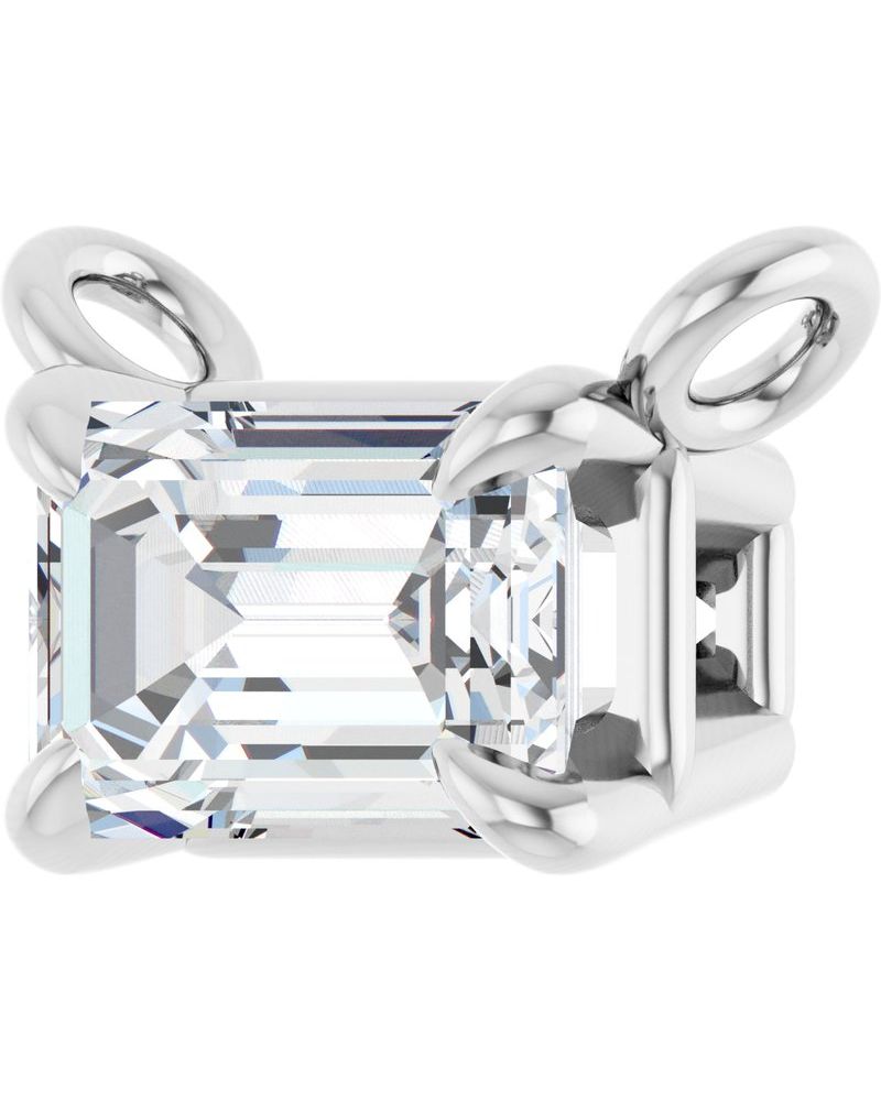Colar Garras Pontudas Solitário em Ouro 14k com Diamantes de Laboratório