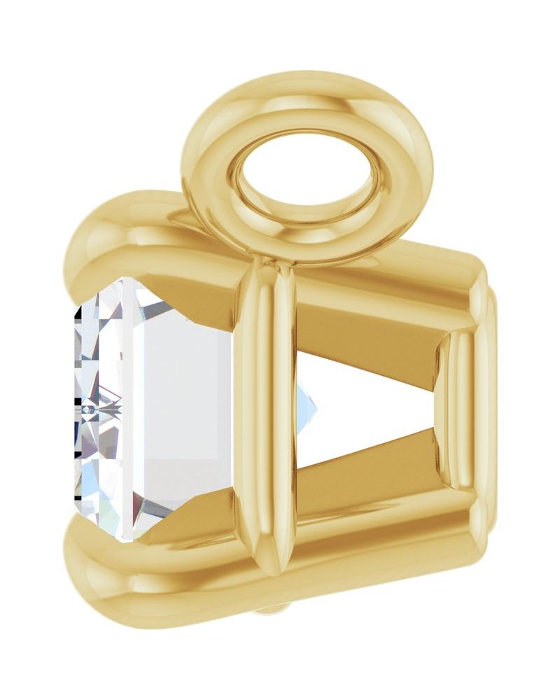 Colar Garras Pontudas Solitário em Ouro 14k com Diamantes de Laboratório