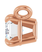 Colar Garras Pontudas Solitário em Ouro 14k com Diamantes de Laboratório