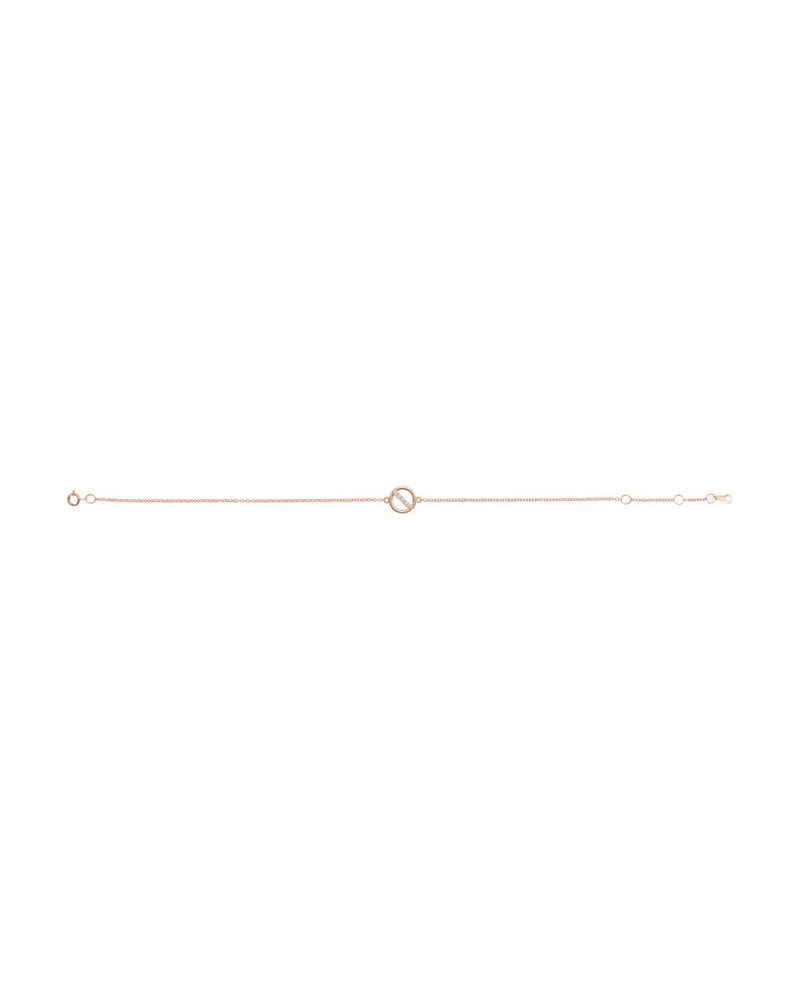 Pulseira Círculo em Ouro 14k com Diamantes Naturais