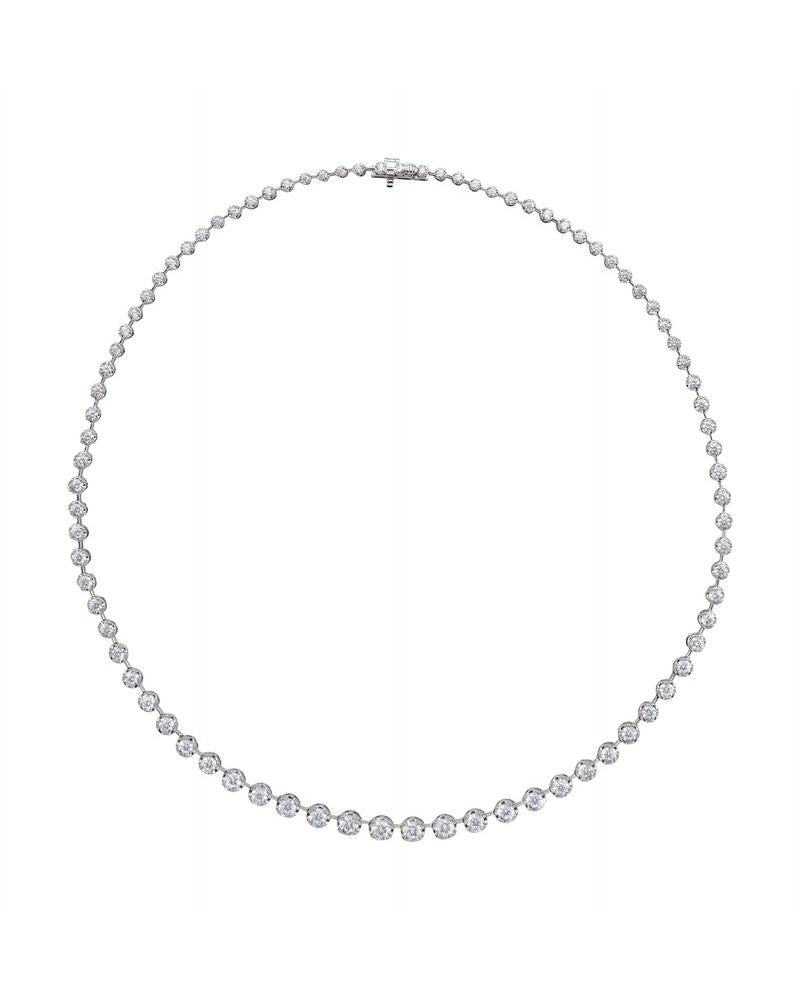 Colar Riviera em Ouro 14k com Diamantes de Laboratório – Modelo 2