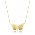 Colar Folheado a Ouro com Pingente de Borboleta