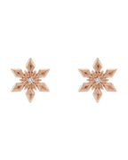 Brinco Floco de Neve em Ouro 14k com Diamantes Naturais