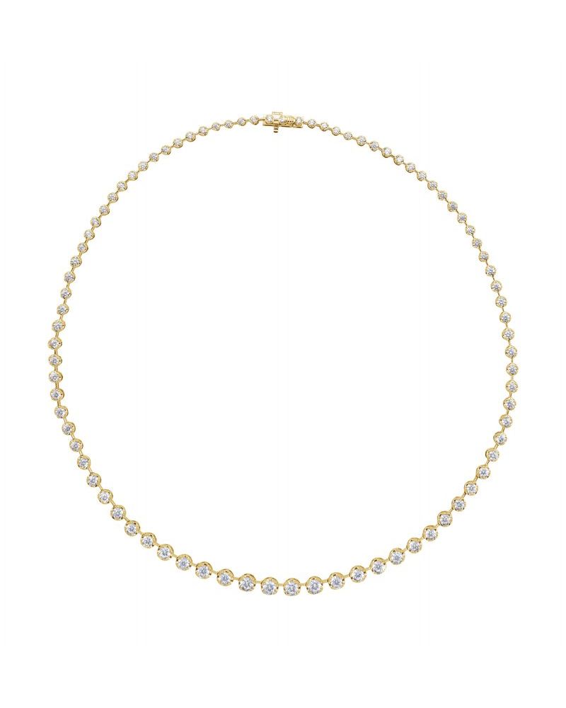 Colar Riviera em Ouro 14k com Diamantes de Laboratório – Modelo 2