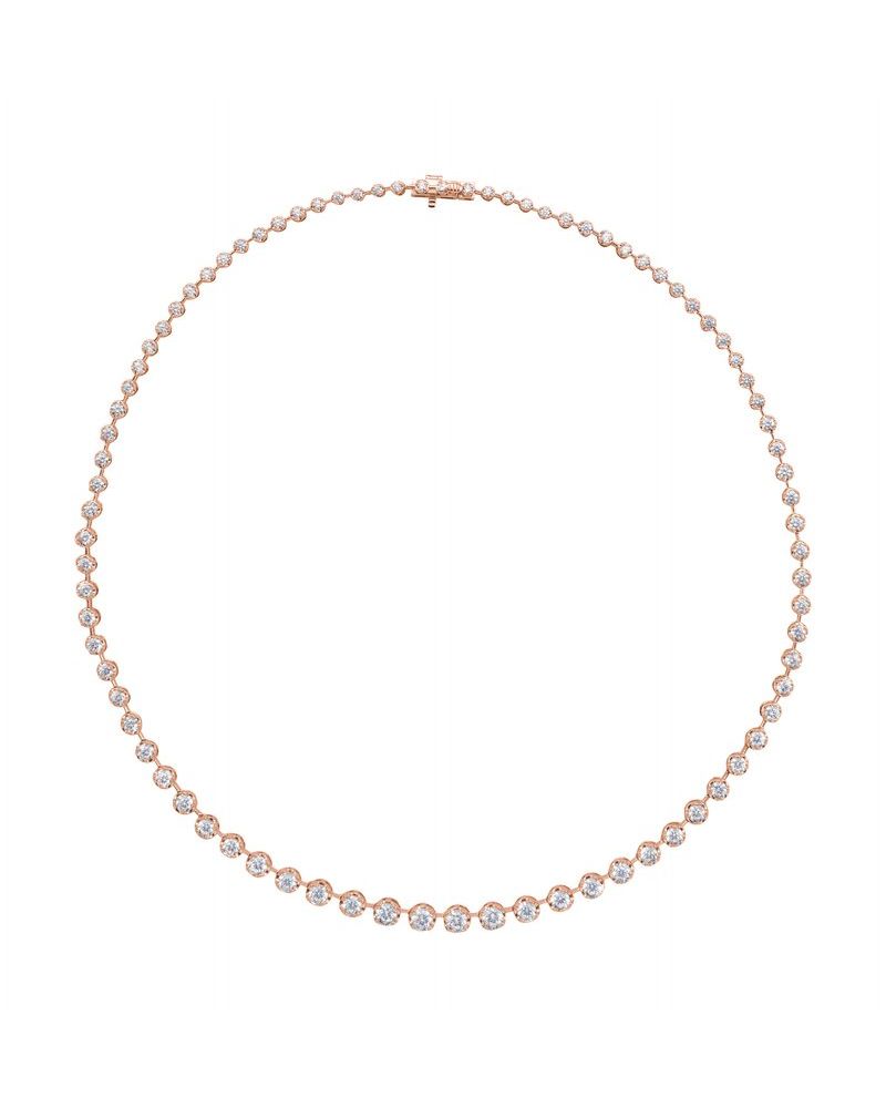 Colar Riviera em Ouro 14k com Diamantes de Laboratório – Modelo 2