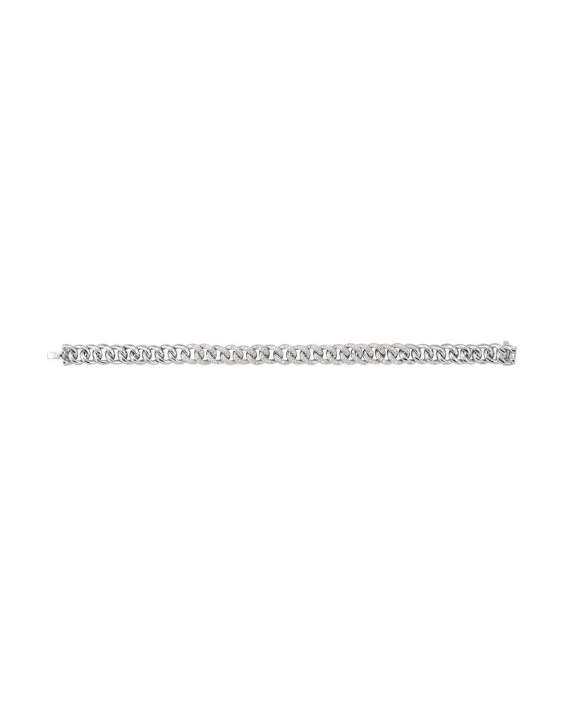 Pulseira Grumet Cravejada em Ouro 14k com Diamantes Naturais