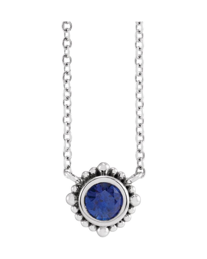 Colar Bolinhas com Cravação Bezel em Ouro 14k com Diamantes de Laboratório