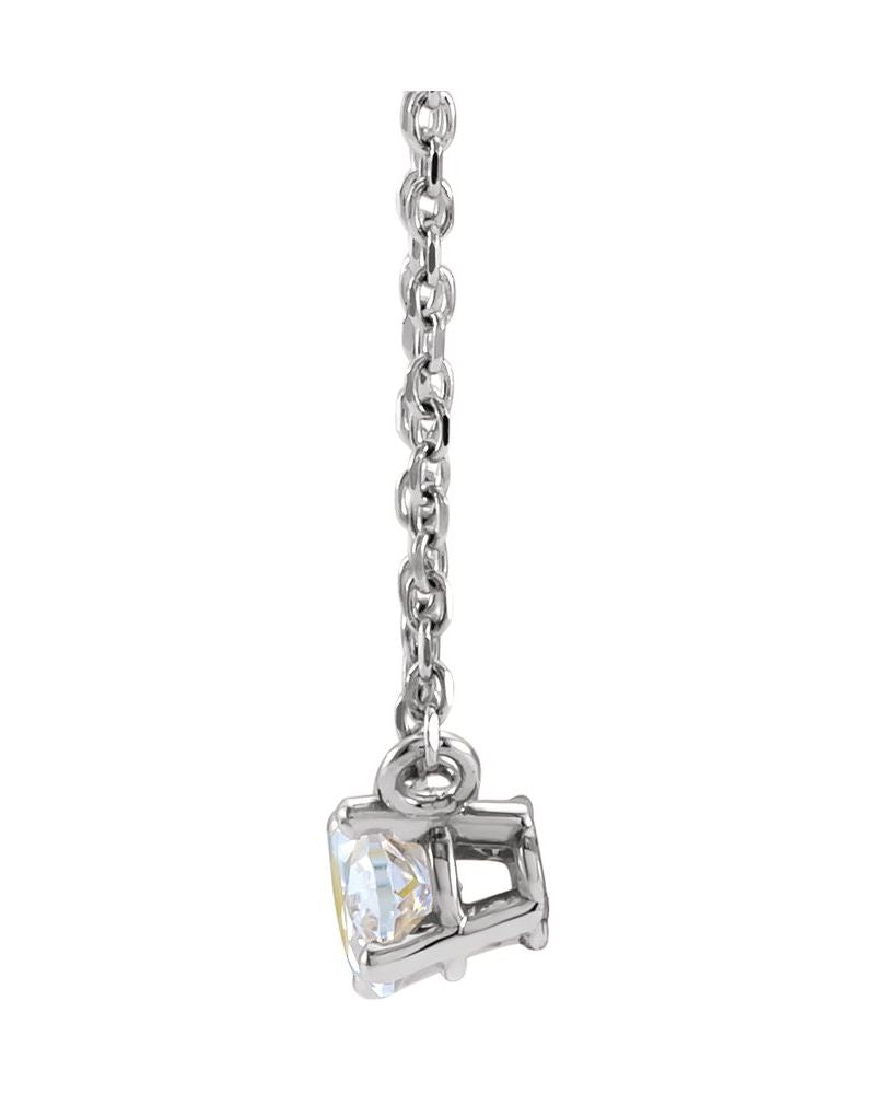 Colar Solitário em Ouro 14k com Diamantes de Laboratório – Modelo 4