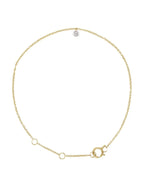Pulseira ou Tornozeleira Cravejada em Ouro 14k com Diamantes Naturais